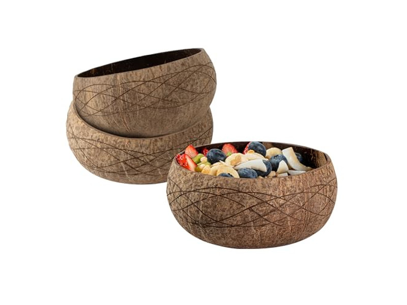 Cuenco de Madera de 12 Pulgadas Cuencos de Acacia Productos de Plástico de Pastelería Ratan Madera de Mango