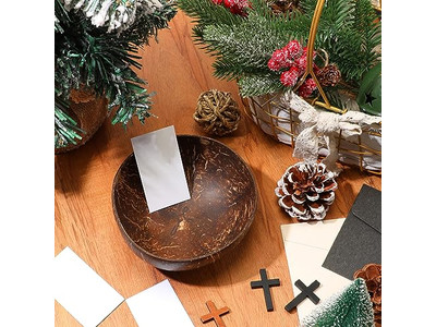 Mezcla de Cera de Vela Cuencos de Madera Tejidos Cuenco Rústico a Granel Masa Concha Pequeña Acacia