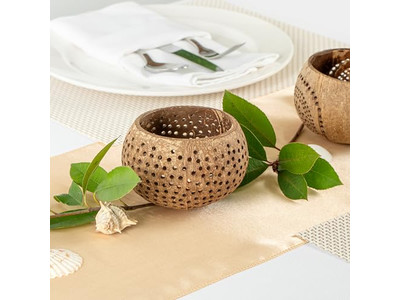 Cuenco de Coco Envío Gratis Laca Blanca Natural Jumbo Pulido Sets
