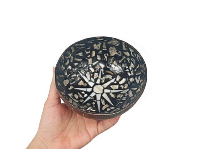 Cuenco de Coco Decoración de Fiesta Eco-Amigable Set 36 Sin Inestabilidad Todo Natural