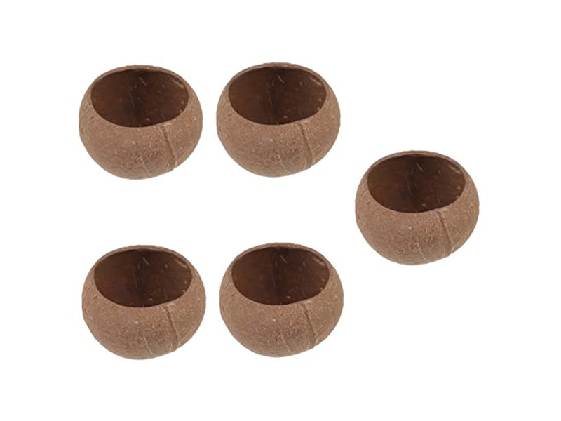 Empaque al por Mayor de Cuencos de Coco para Bebidas Hechos de un Set de 2 Cuencos