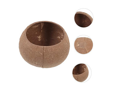 Empaque al por Mayor de Cuencos de Coco para Bebidas Hechos de un Set de 2 Cuencos