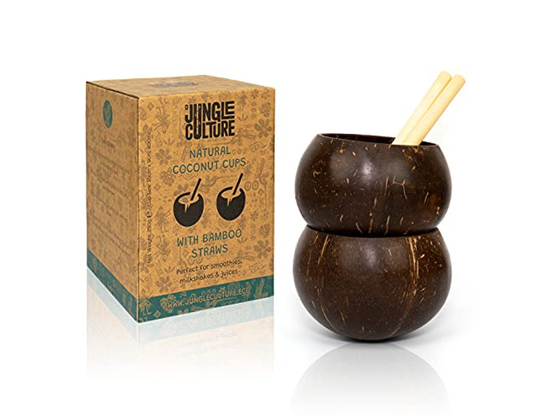 Cuenco de Desayuno de Coco Madera 20Cm Cáscara con Tapa Cáscaras Orgánicas Cuencos de Charcutería