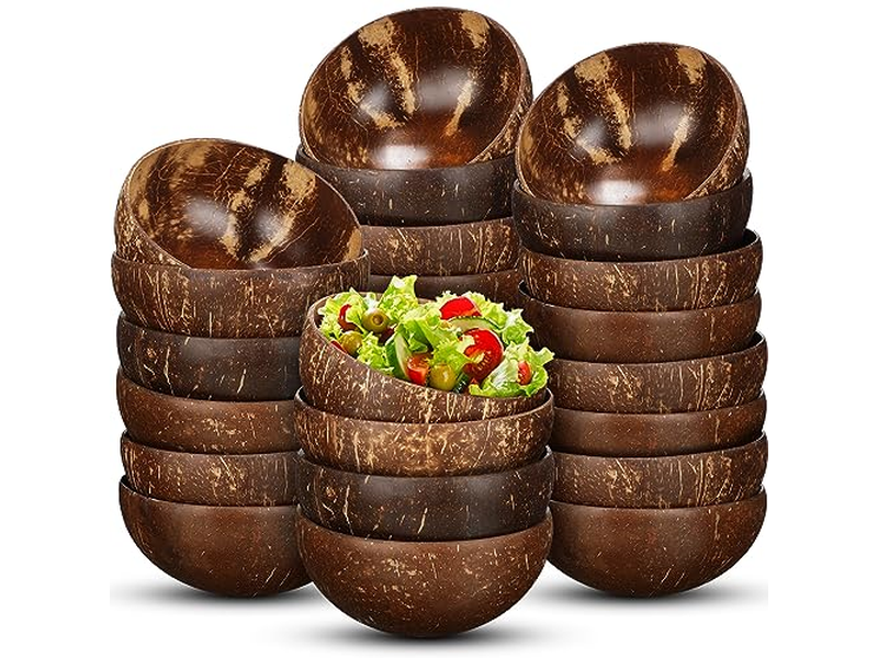 Juego de Coco Cuenco de Bambú Copa de Arte de Coco Velas de Soja Tarros de Velas Calentador de Pascua