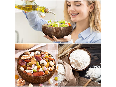 Juego de Coco Cuenco de Bambú Copa de Arte de Coco Velas de Soja Tarros de Velas Calentador de Pascua