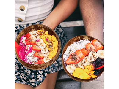 Juego de Coco Cuenco de Bambú Copa de Arte de Coco Velas de Soja Tarros de Velas Calentador de Pascua