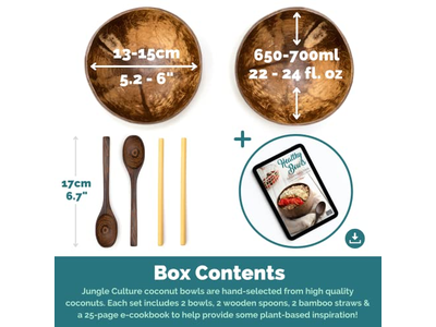 Cuenco de Coco Cuencos de Coco Tazas de Coco Vela de Cáscara Almacenamiento de Cocina