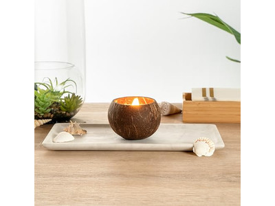 Coconuts Orgánicos Frescos Vendiendo Cáscaras de Coco Cuenco Coco Hecho a Mano Cera