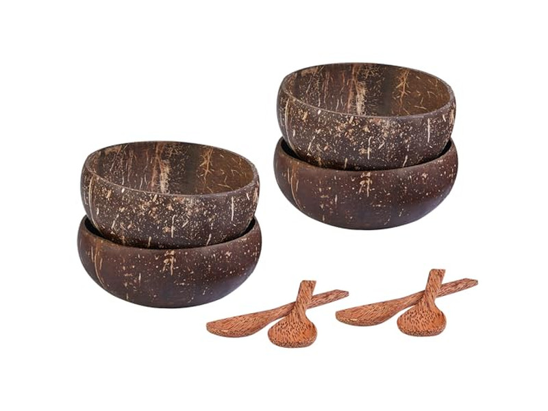 Cuenco de Coco Multicolor Cuencos Personalizados Únicos para Velas Ensalada Grande para Comer