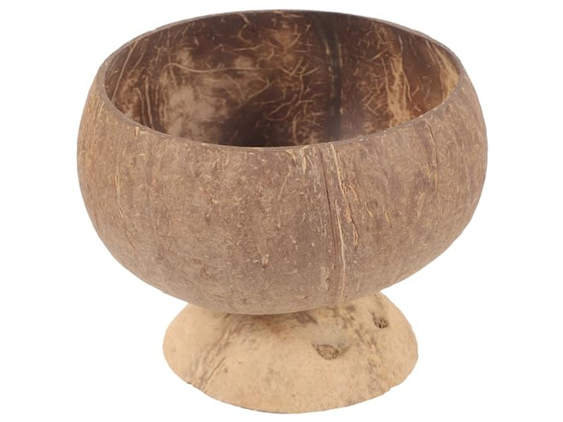 Cuenco de Madera de Coco con Cuchara Calidad de Seguridad para Bodas Cuencos Pequeños