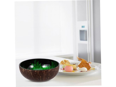 Cuenco Natural de Tailandia Set de Ensalada de Acacia Cuencos de Color Coco Aprobados para Alimentos