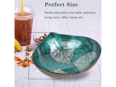 Juego de Cuencos de Madera Grande de Coco Tapa Cruda Decoraciones Calientes Productos Hechos a Mano