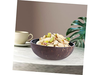 Cuenco de Coco Deco Tailandia Eco-Amigable Cáscara de Acacia de Madera Biodegradable